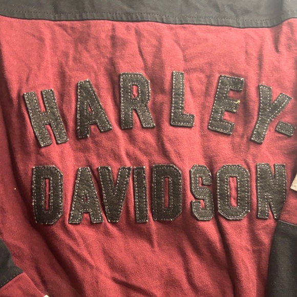 Harley-Davidson Black and Red Long Sleeve Tee - Picture 3 of 4